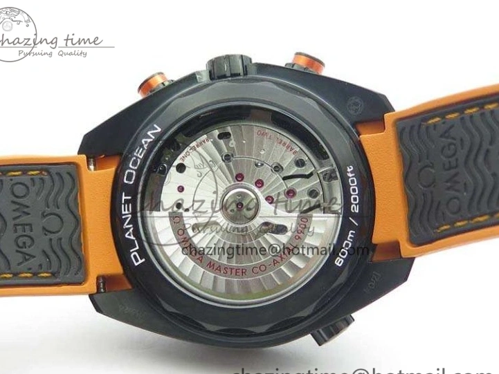 0120 Planet Ocean Master Chronometer Chrono DLC OM 1:1 Best Edition Black Dial On Nylon Strap A Chic 8103